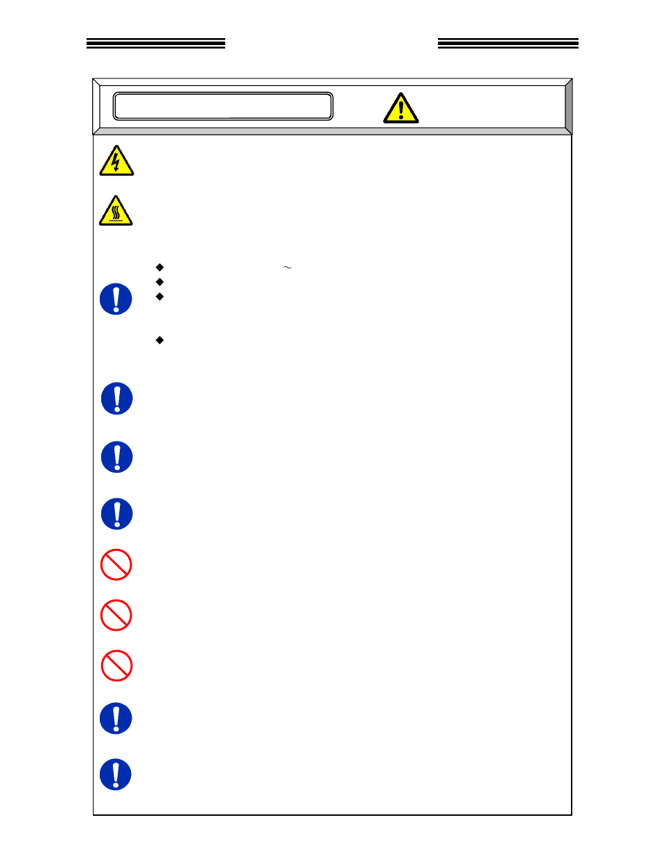 Safety precautions, Caution, Operation / adjustment | FEC DSP1500 (SAN3) User Manual | Page 9 / 179