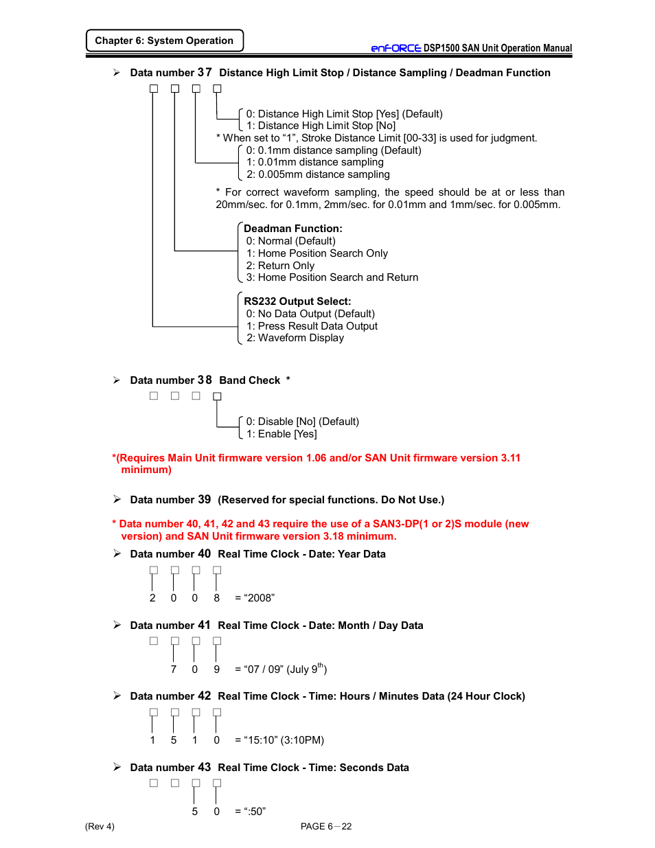 FEC DSP1500 (SAN3) User Manual | Page 98 / 179