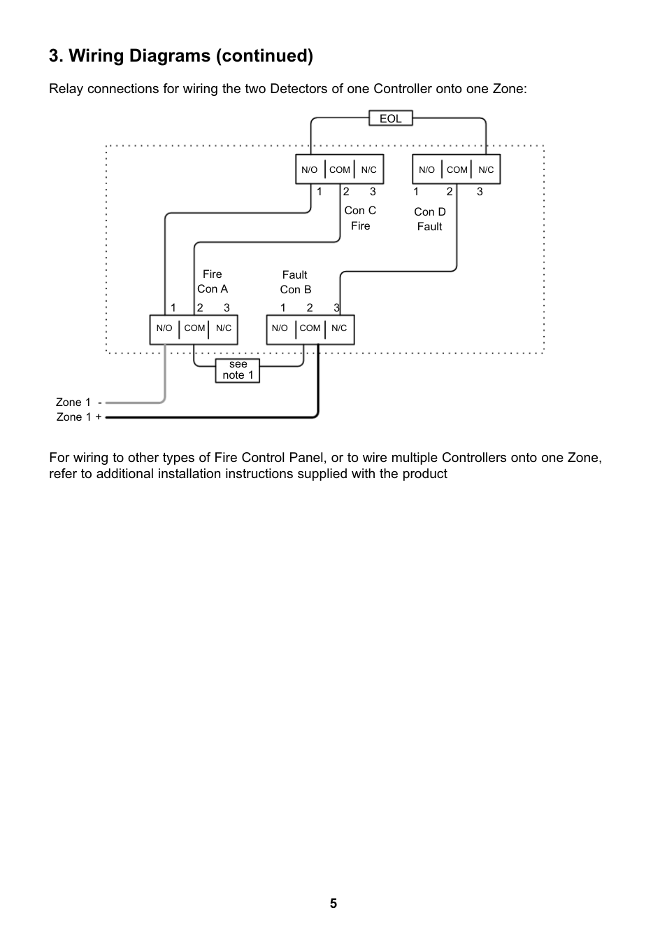 Wiring diagrams (continued) | Fire Fighting Enterprises FIRERAY 5000 User Manual | Page 5 / 16