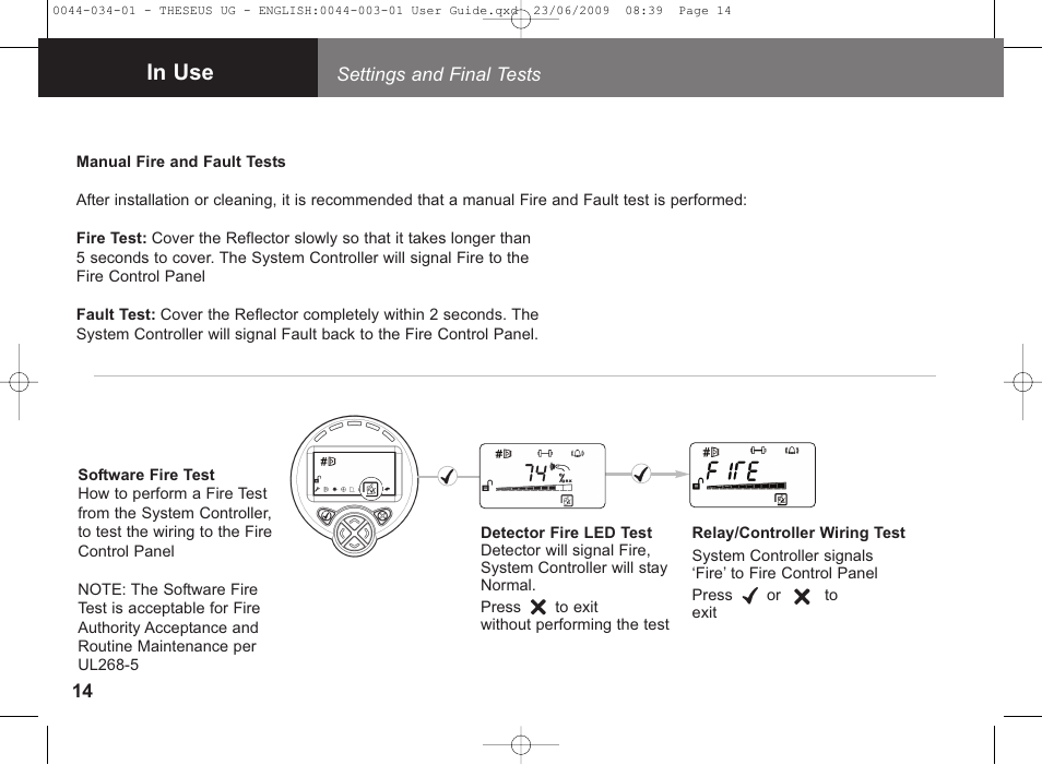 Fire Fighting Enterprises FIRERAY 5000 4-Head (Legacy) User Manual | Page 14 / 30
