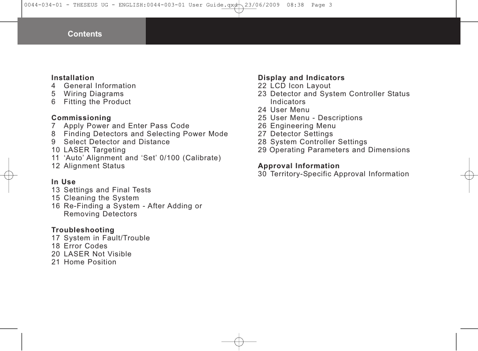 Fire Fighting Enterprises FIRERAY 5000 4-Head (Legacy) User Manual | Page 3 / 30