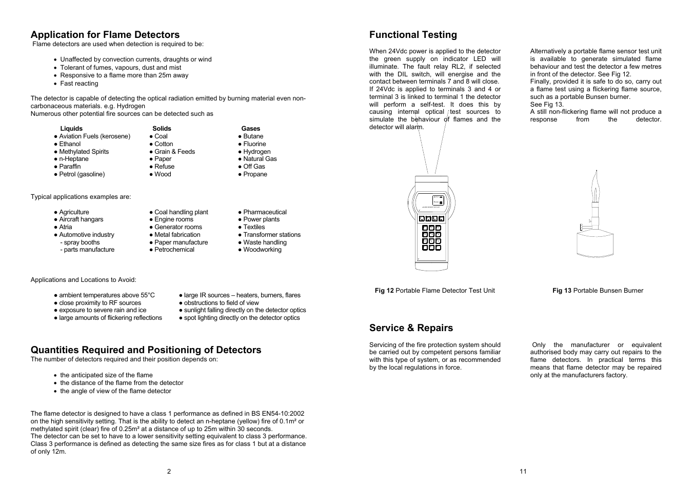 Fire Fighting Enterprises Talentum UV/IR2 Flame Detector User Manual | Page 2 / 6