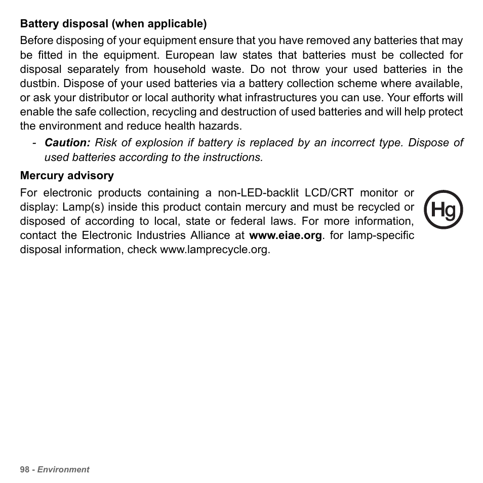 PACKARD BELL dot s series User Manual | Page 100 / 2279