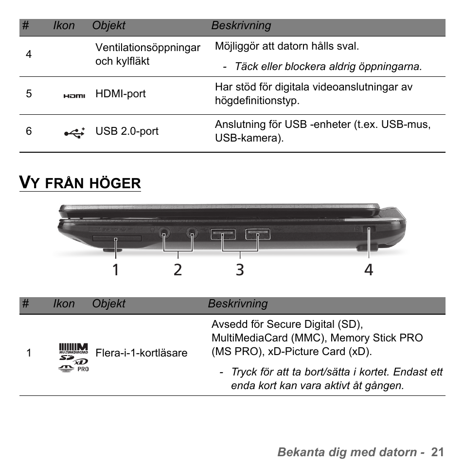 Vy från höger, Från, Höger | PACKARD BELL dot s series User Manual | Page 1045 / 2279