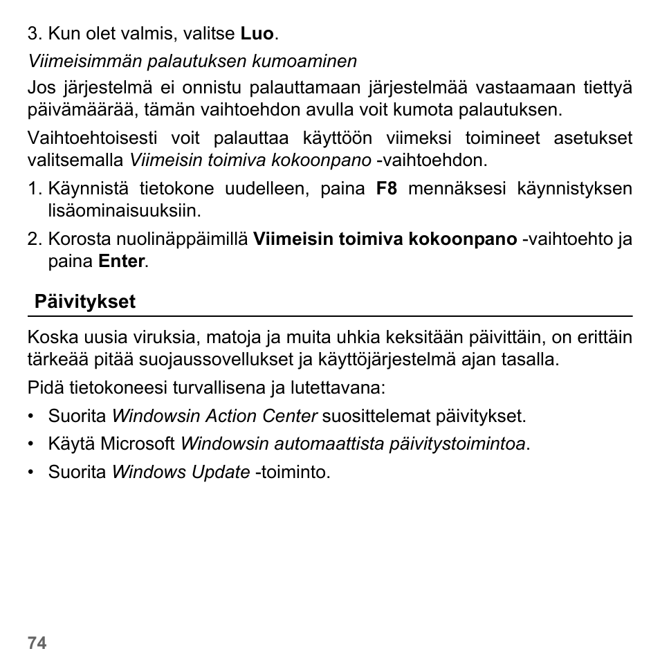 Päivitykset | PACKARD BELL dot s series User Manual | Page 1206 / 2279