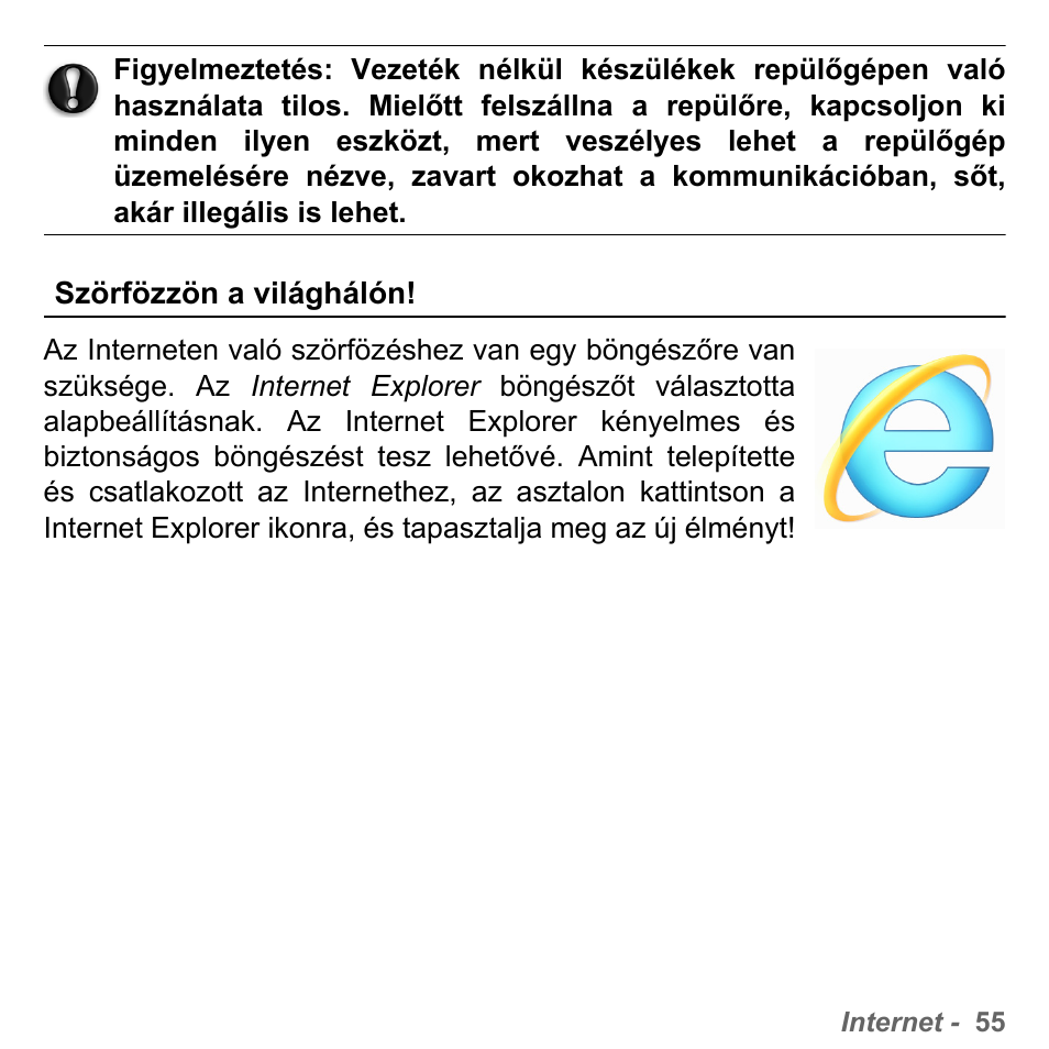 Szörfözzön a világhálón | PACKARD BELL dot s series User Manual | Page 1533 / 2279