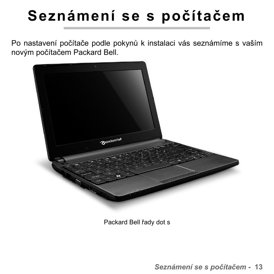 Seznámení se s počítačem | PACKARD BELL dot s series User Manual | Page 1605 / 2279