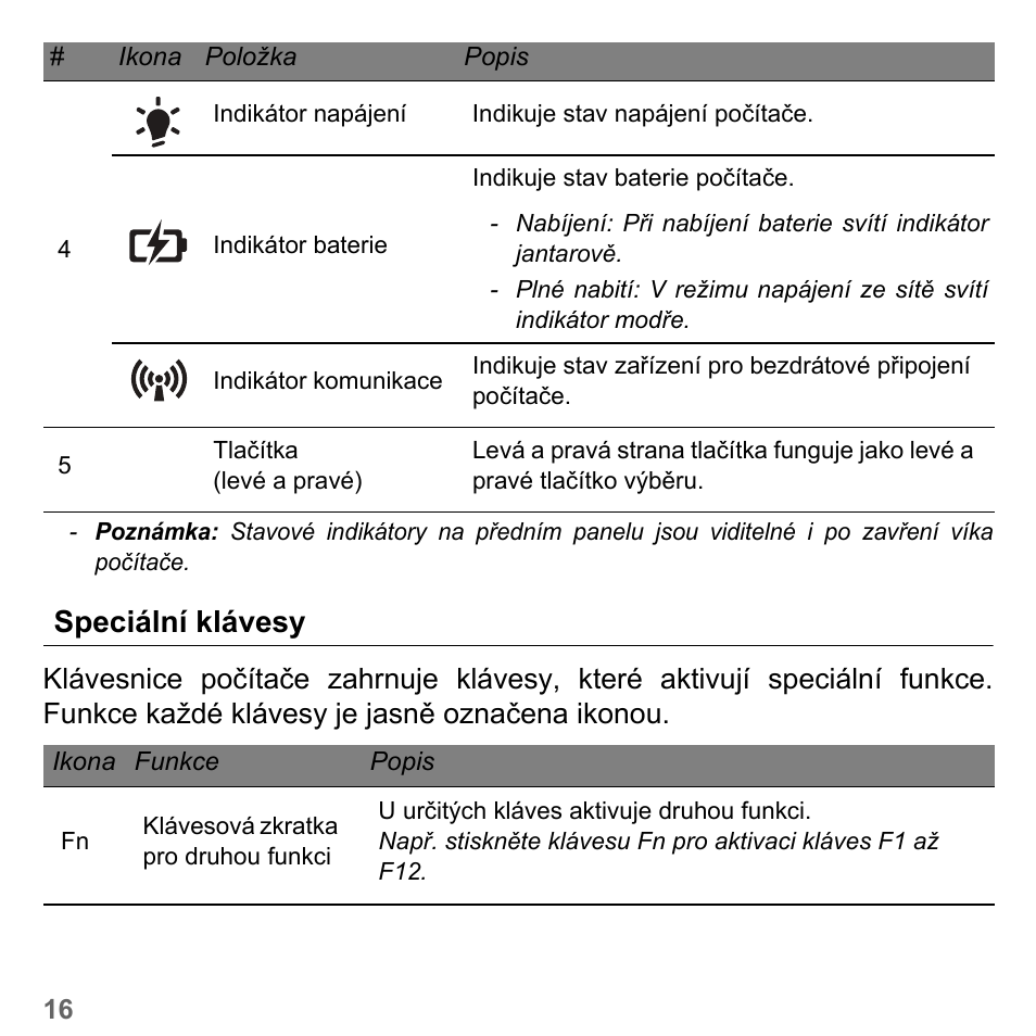 Speciální klávesy | PACKARD BELL dot s series User Manual | Page 1608 / 2279