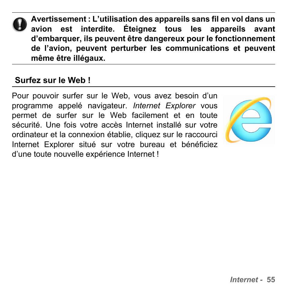 Surfez sur le web | PACKARD BELL dot s series User Manual | Page 163 / 2279