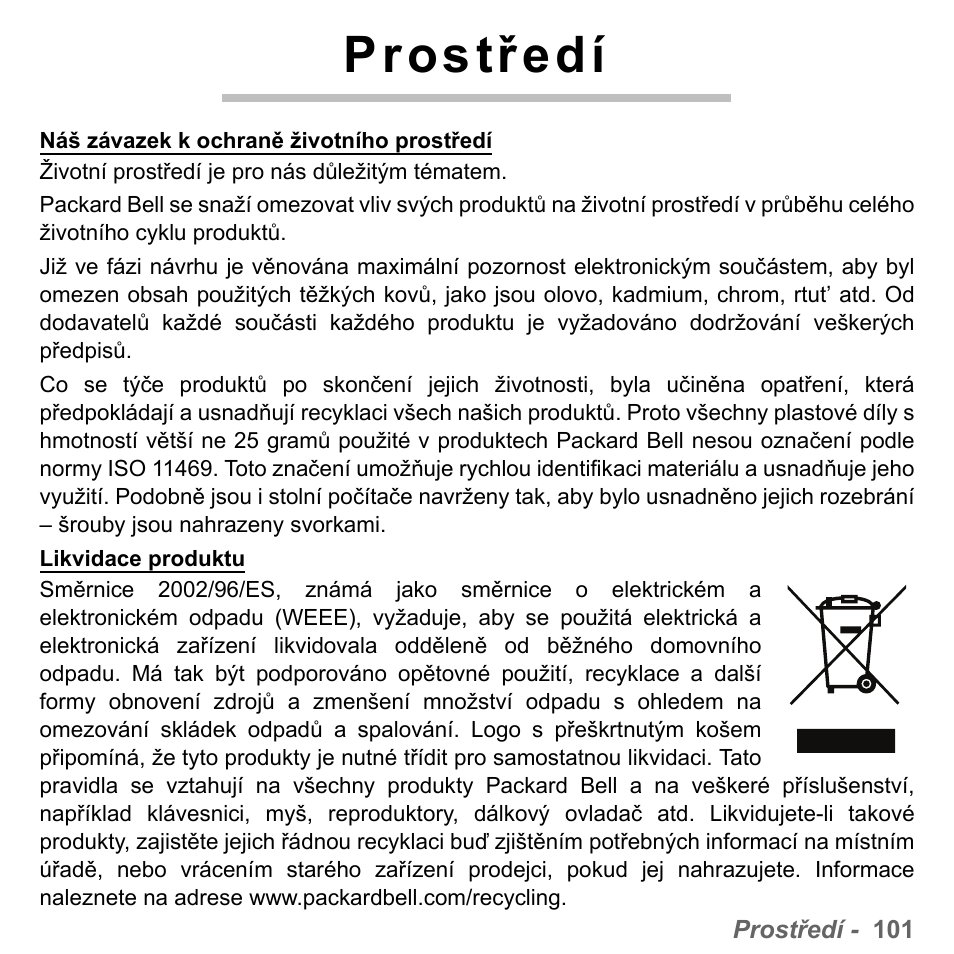 Prostředí | PACKARD BELL dot s series User Manual | Page 1693 / 2279