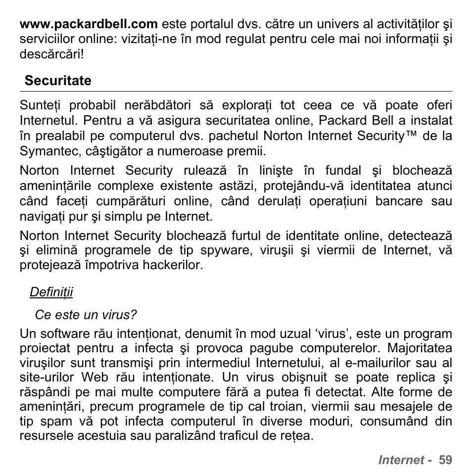 Securitate | PACKARD BELL dot s series User Manual | Page 1871 / 2279