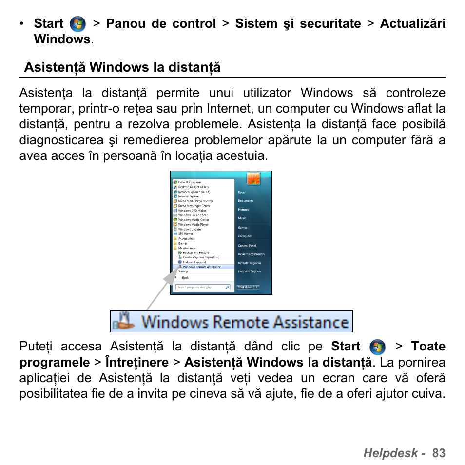 Asistenţă windows la distanţă | PACKARD BELL dot s series User Manual | Page 1895 / 2279