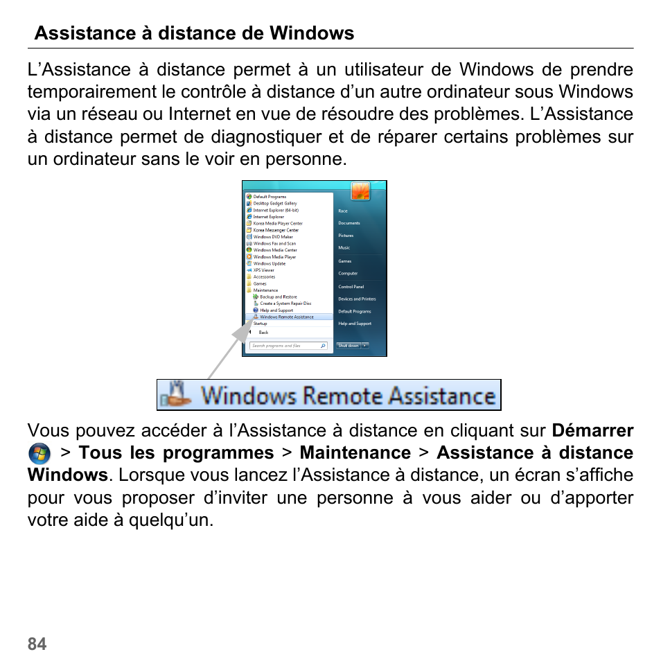 Assistance à distance de windows | PACKARD BELL dot s series User Manual | Page 192 / 2279