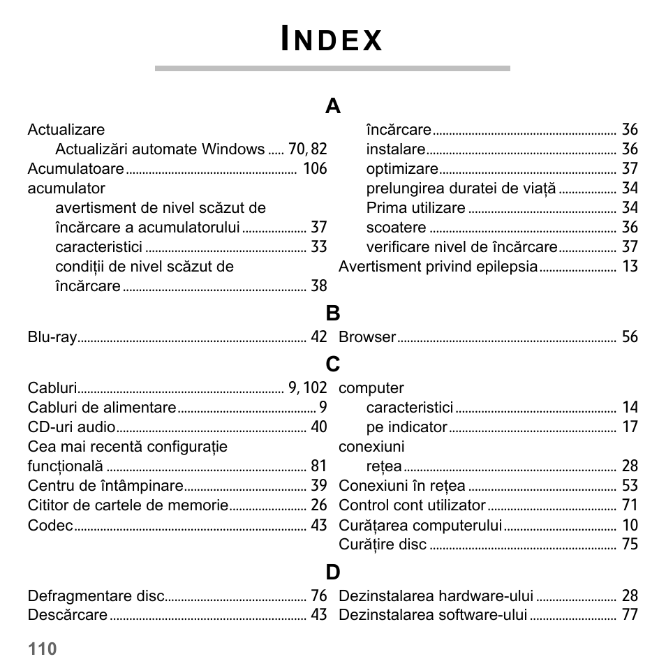 Index, N d e x | PACKARD BELL dot s series User Manual | Page 1922 / 2279