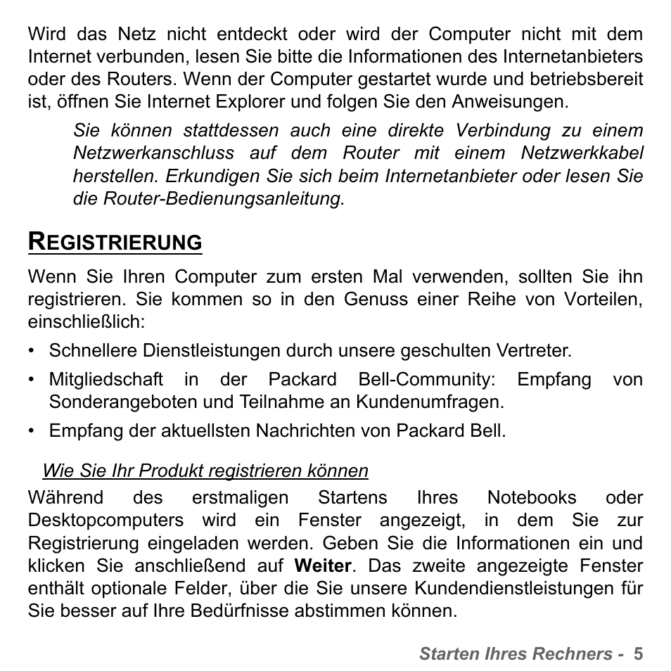 Registrierung | PACKARD BELL dot s series User Manual | Page 229 / 2279