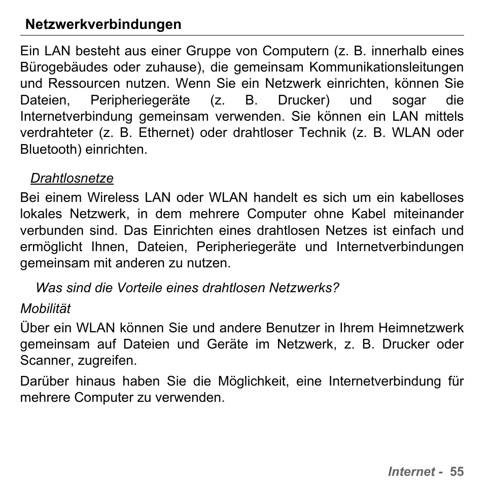 Netzwerkverbindungen | PACKARD BELL dot s series User Manual | Page 279 / 2279
