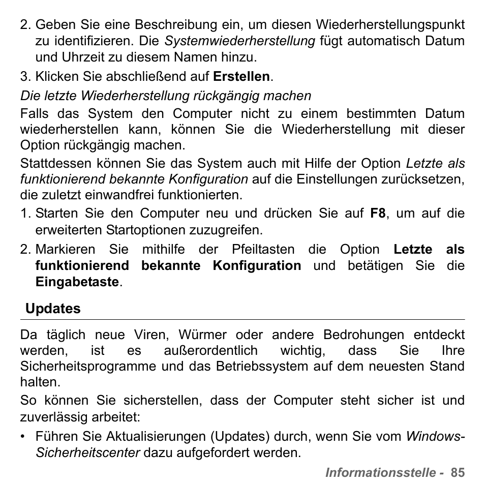 Updates | PACKARD BELL dot s series User Manual | Page 309 / 2279