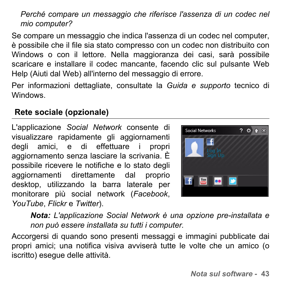 Rete sociale (opzionale) | PACKARD BELL dot s series User Manual | Page 387 / 2279