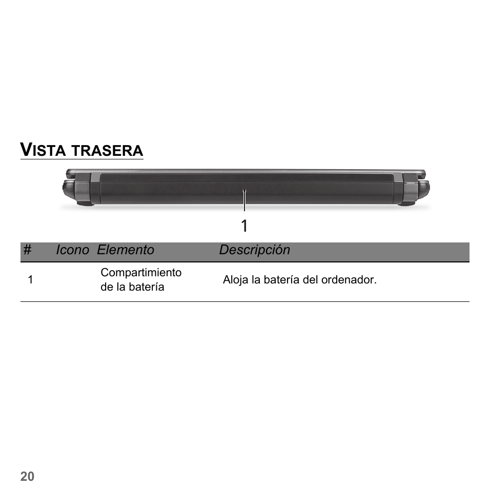 Vista trasera | PACKARD BELL dot s series User Manual | Page 478 / 2279