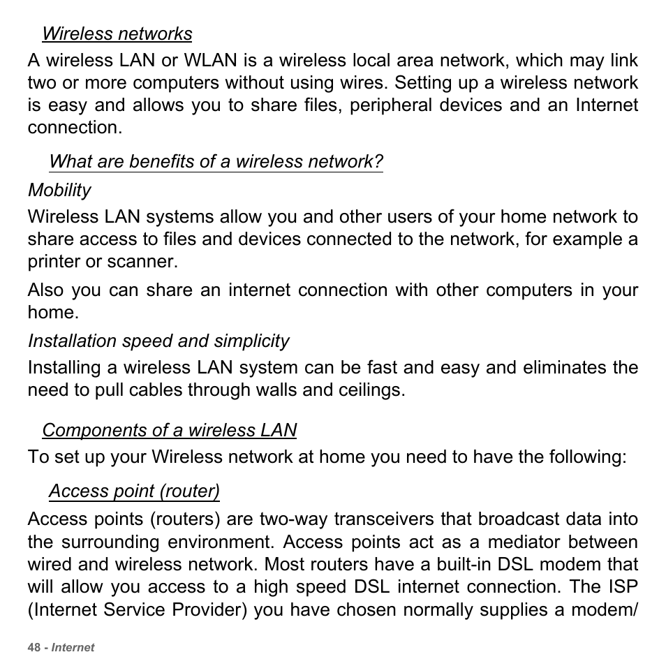 PACKARD BELL dot s series User Manual | Page 50 / 2279
