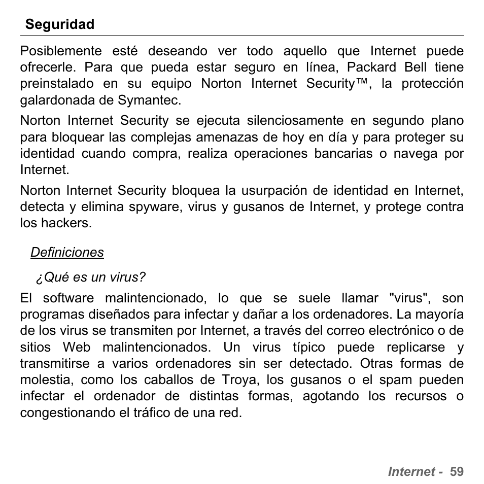 Seguridad | PACKARD BELL dot s series User Manual | Page 517 / 2279