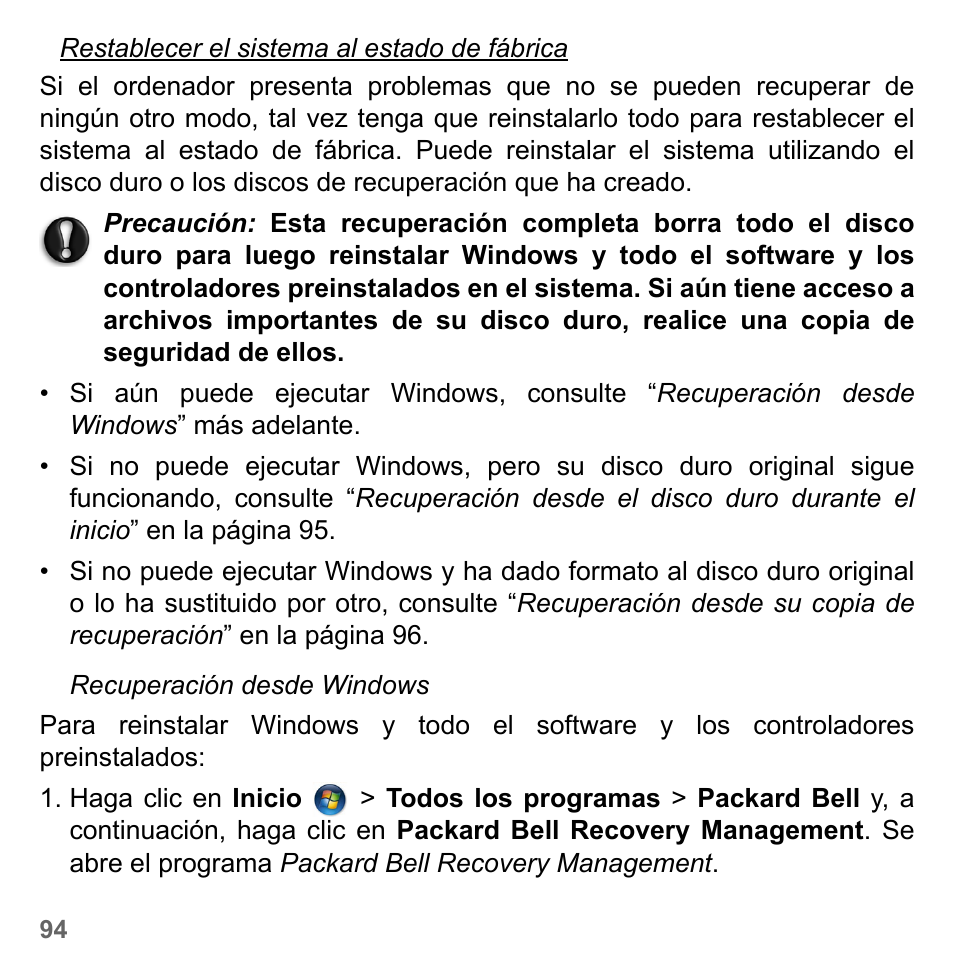 PACKARD BELL dot s series User Manual | Page 552 / 2279