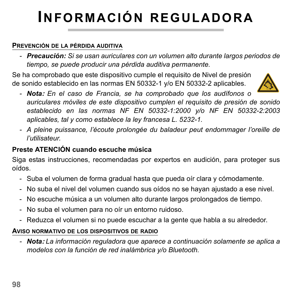 Información reguladora | PACKARD BELL dot s series User Manual | Page 556 / 2279