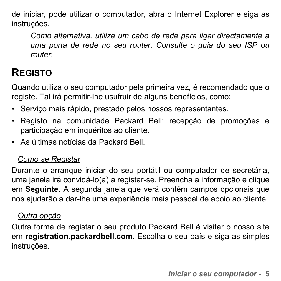 Registo | PACKARD BELL dot s series User Manual | Page 579 / 2279