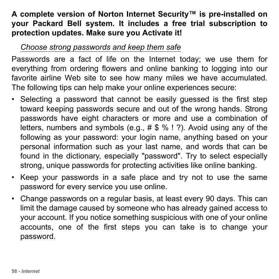 PACKARD BELL dot s series User Manual | Page 60 / 2279