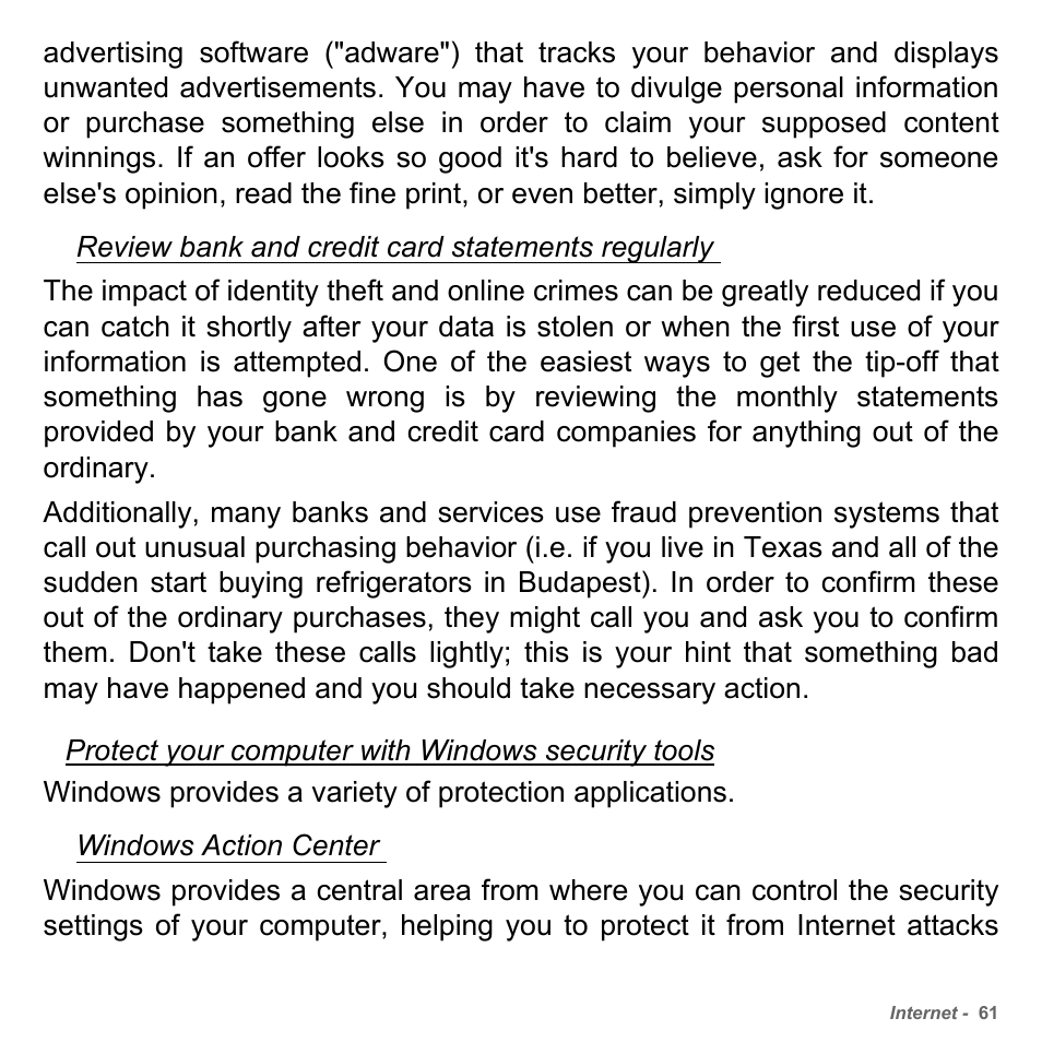 PACKARD BELL dot s series User Manual | Page 63 / 2279