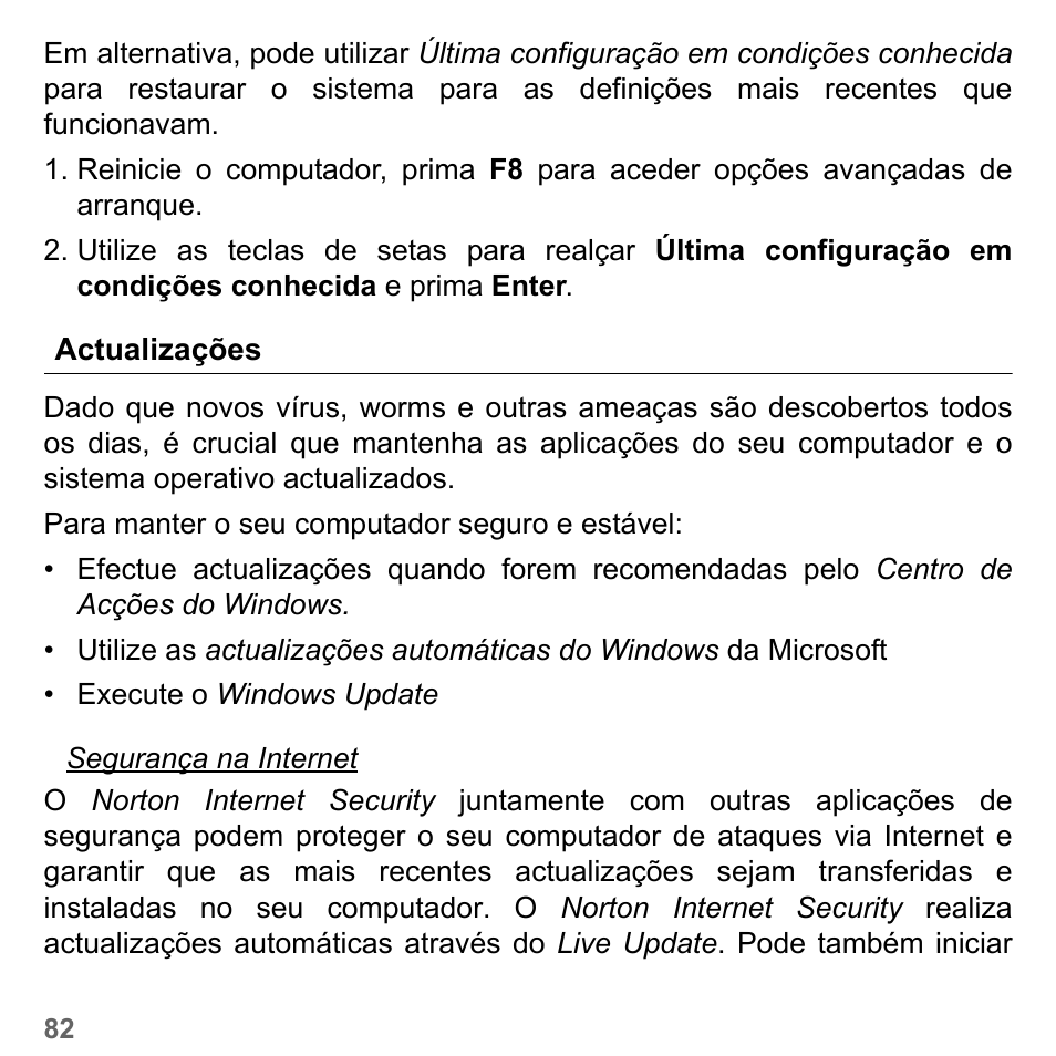 Actualizações | PACKARD BELL dot s series User Manual | Page 656 / 2279