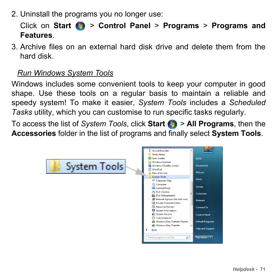 PACKARD BELL dot s series User Manual | Page 73 / 2279