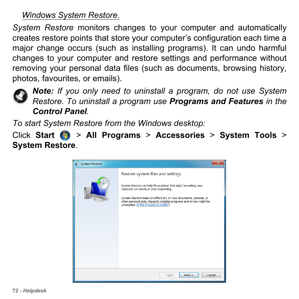 PACKARD BELL dot s series User Manual | Page 74 / 2279