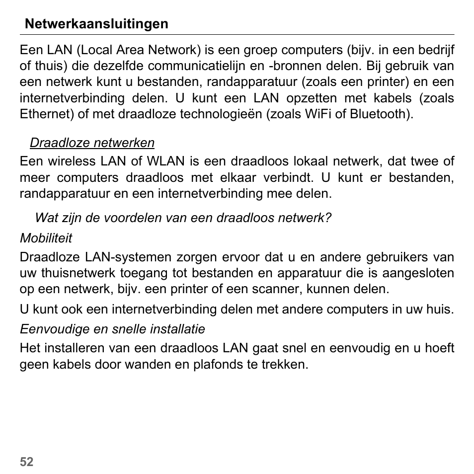 Netwerkaansluitingen | PACKARD BELL dot s series User Manual | Page 742 / 2279