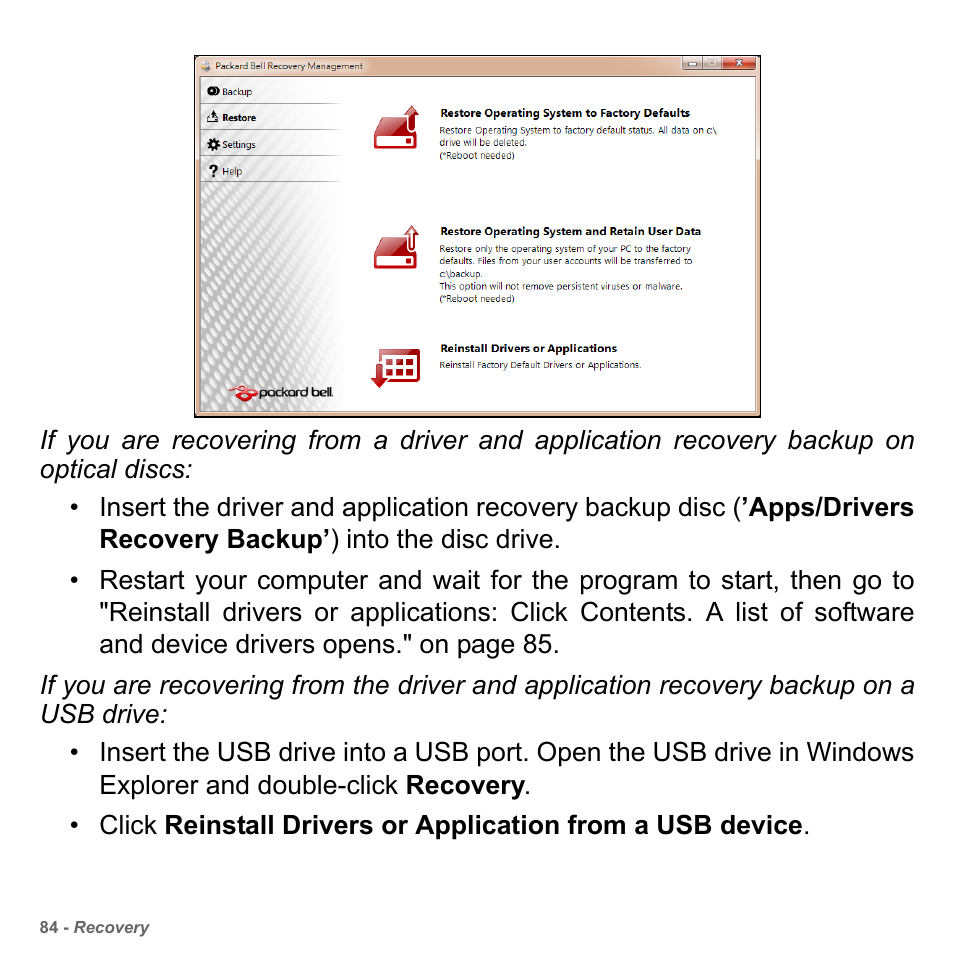 PACKARD BELL dot s series User Manual | Page 86 / 2279