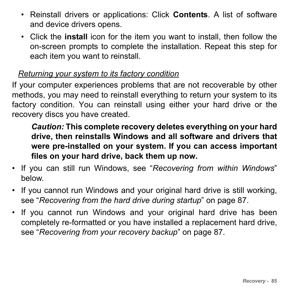 PACKARD BELL dot s series User Manual | Page 87 / 2279