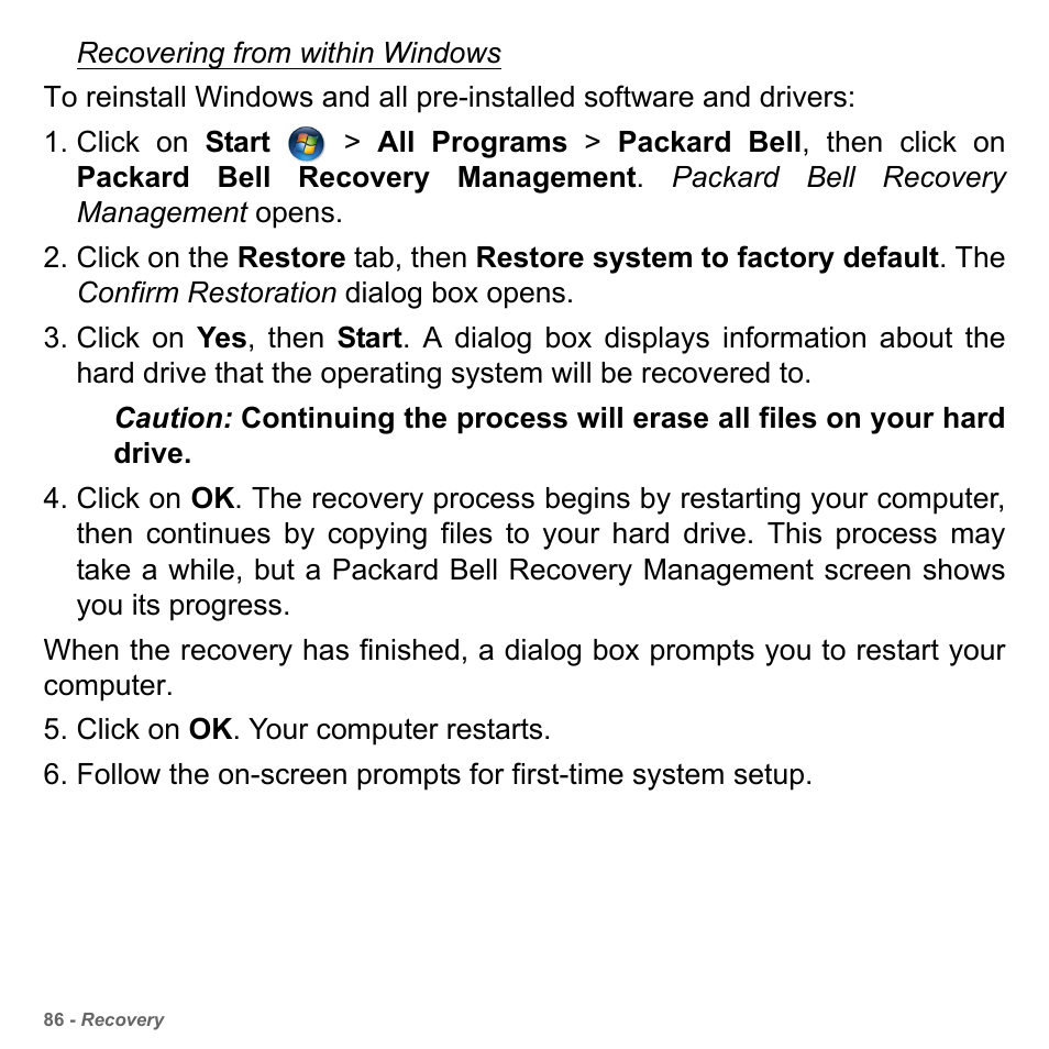 PACKARD BELL dot s series User Manual | Page 88 / 2279
