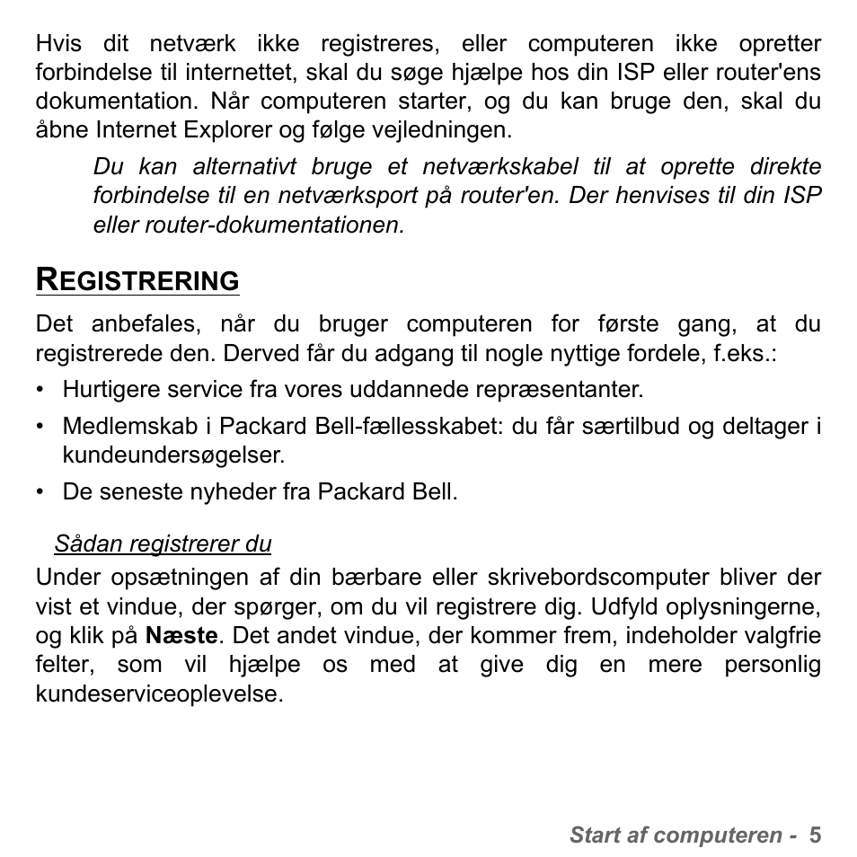 Registrering | PACKARD BELL dot s series User Manual | Page 919 / 2279