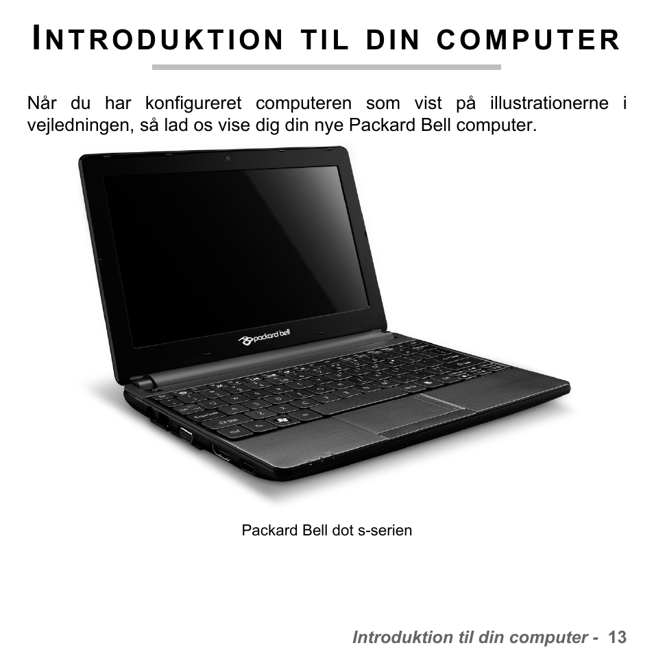 Introduktion til din computer | PACKARD BELL dot s series User Manual | Page 927 / 2279