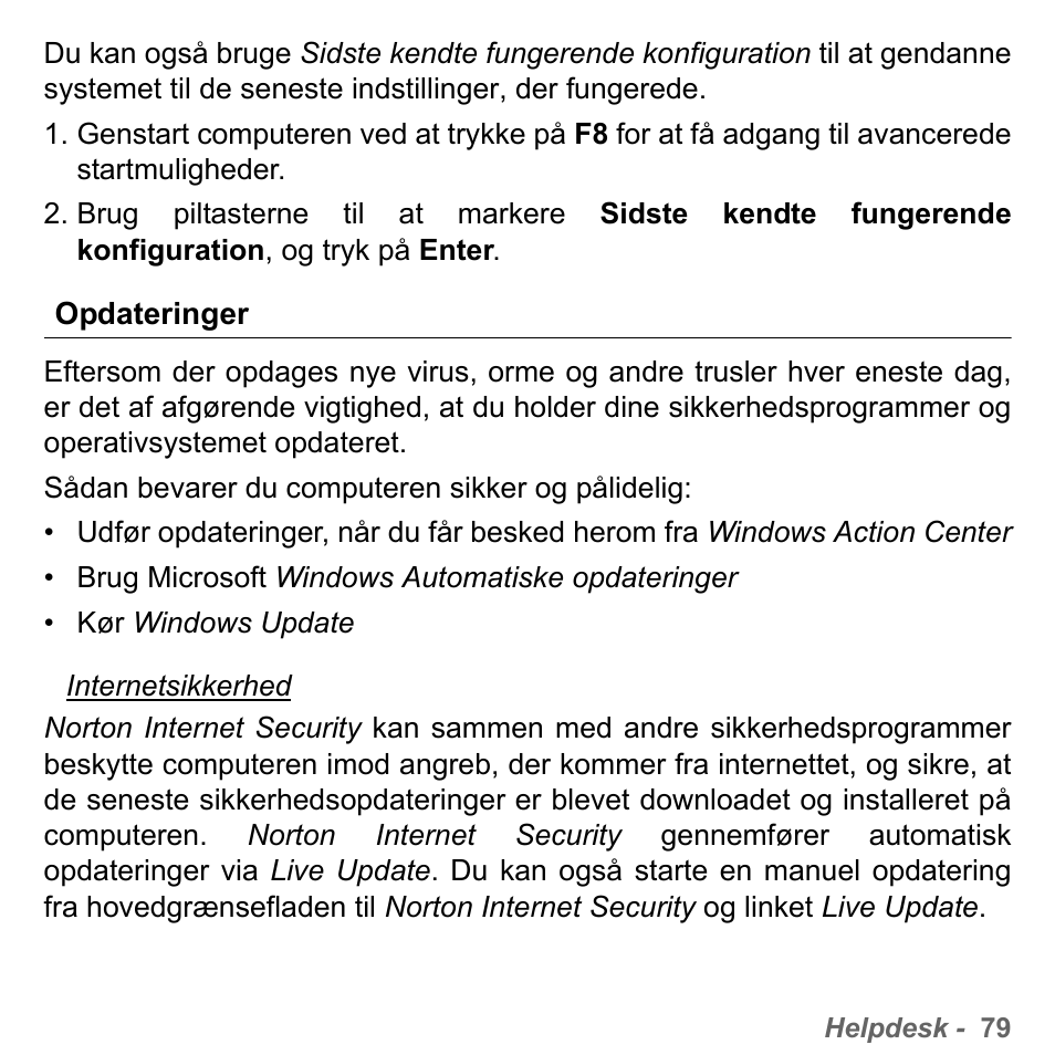 Opdateringer | PACKARD BELL dot s series User Manual | Page 993 / 2279