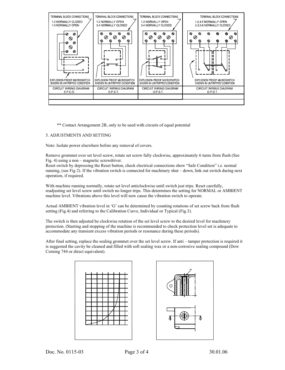 Fire Fighting Enterprises Vibration Switch: Explosion Proof User Manual | Page 3 / 4