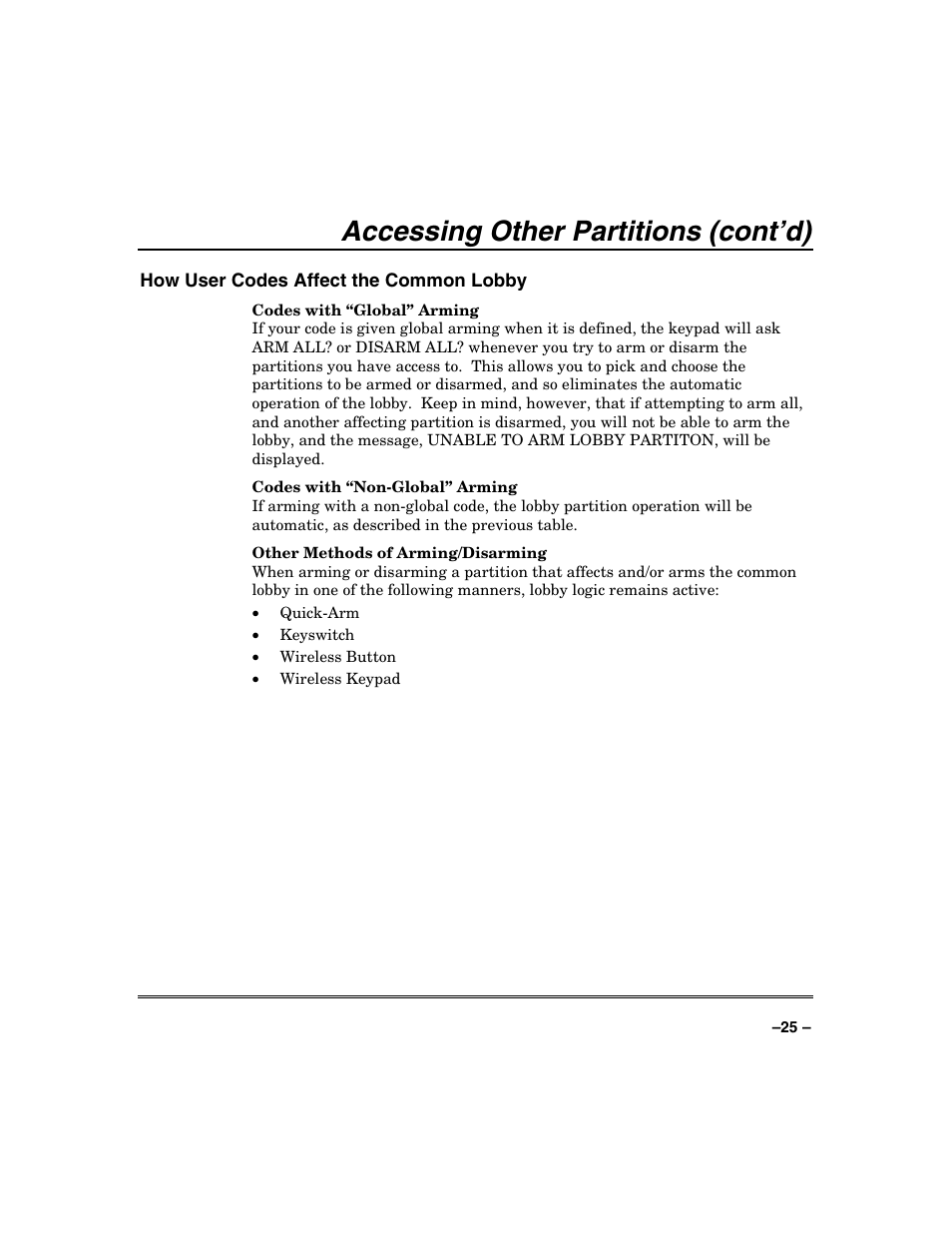 Accessing other partitions (cont’d) | FIREPOWER Vista 32-128FB User Manual | Page 25 / 72