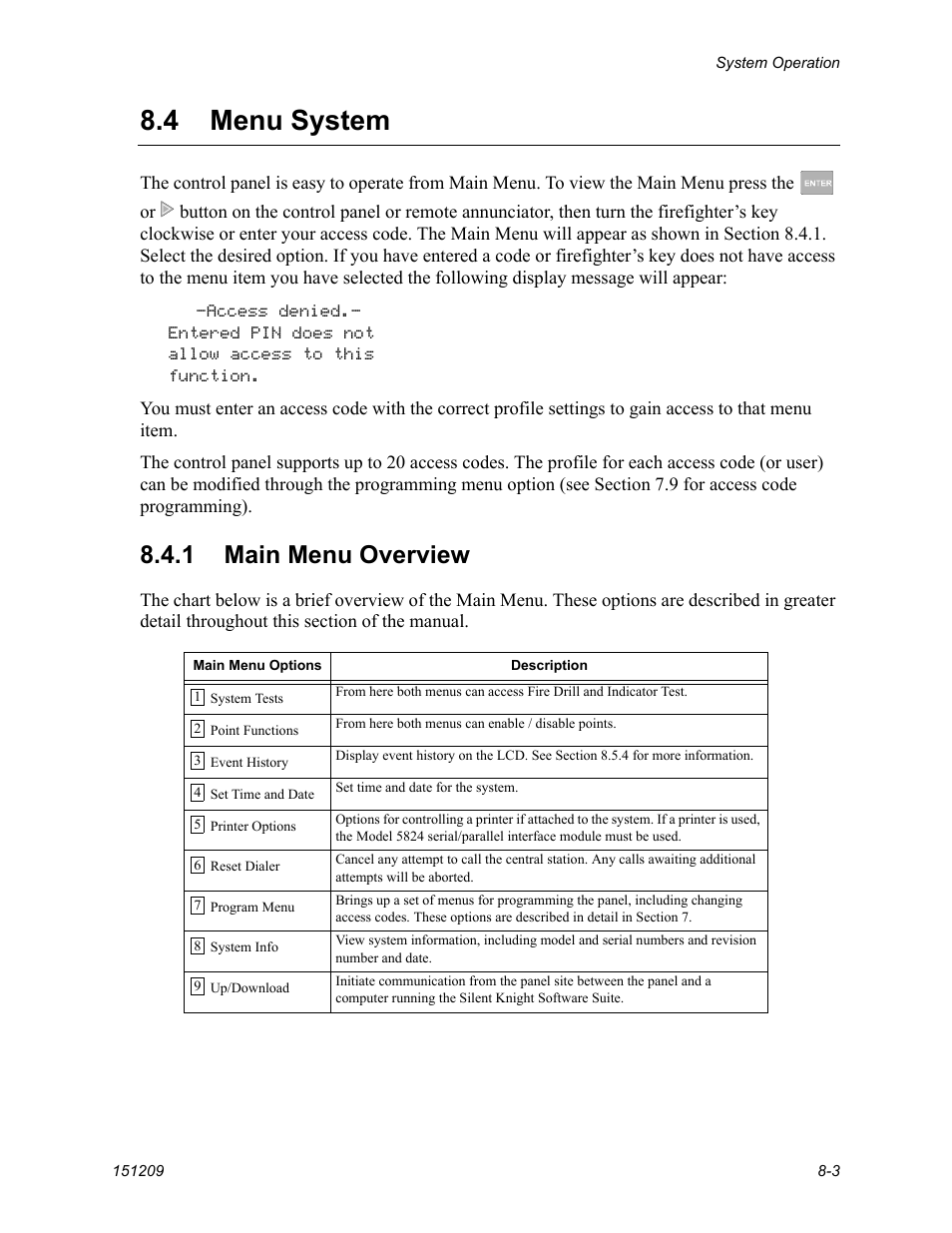 4 menu system, 1 main menu overview | FIREPOWER 5820XL User Manual | Page 3 / 8
