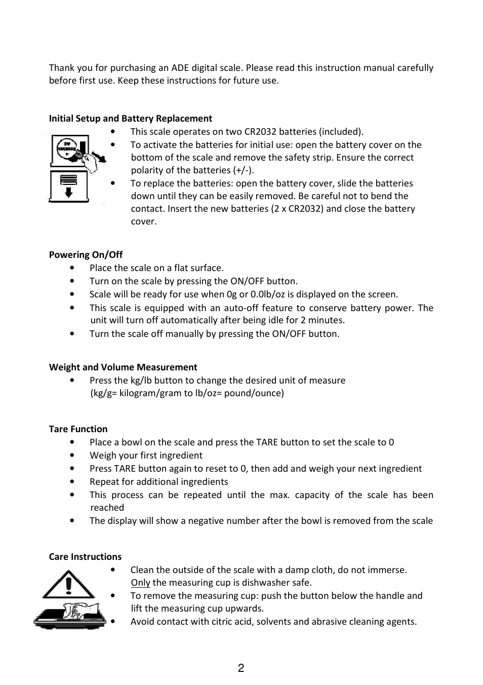 Frieling Franca / KE919 User Manual | Page 2 / 4