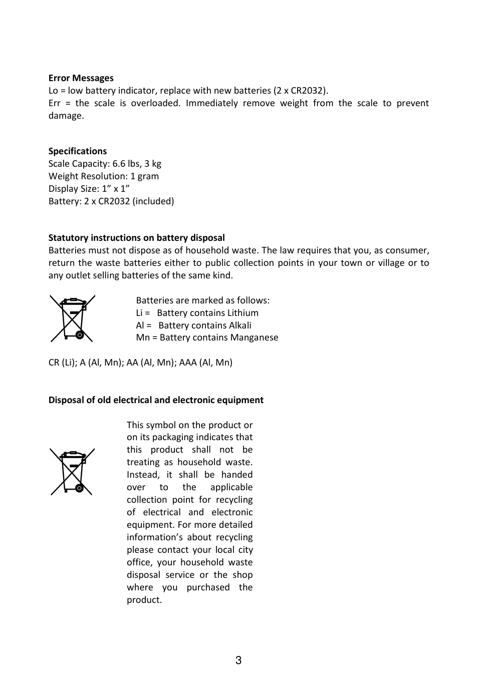 Frieling Franca / KE919 User Manual | Page 3 / 4