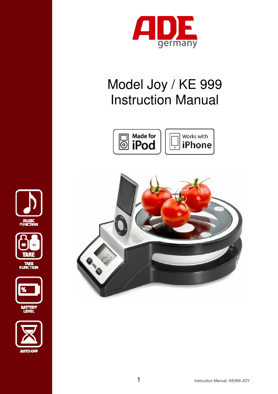 Frieling Joy / KE 999 User Manual | 5 pages