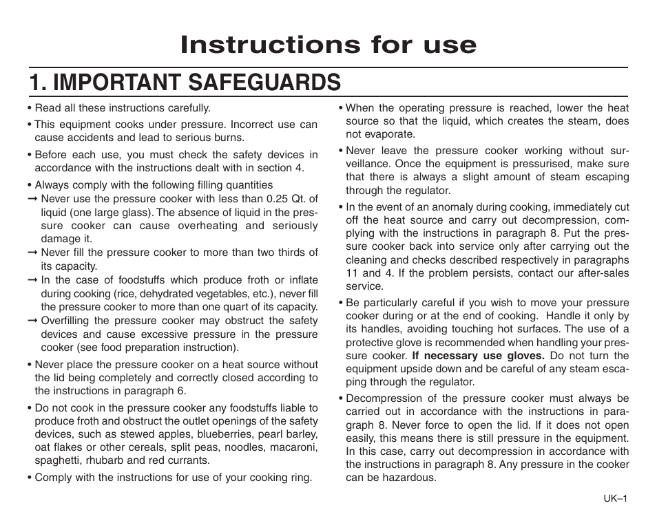 Frieling Sitram: Speedo Pressure Cooker’s User Manual | 24 pages
