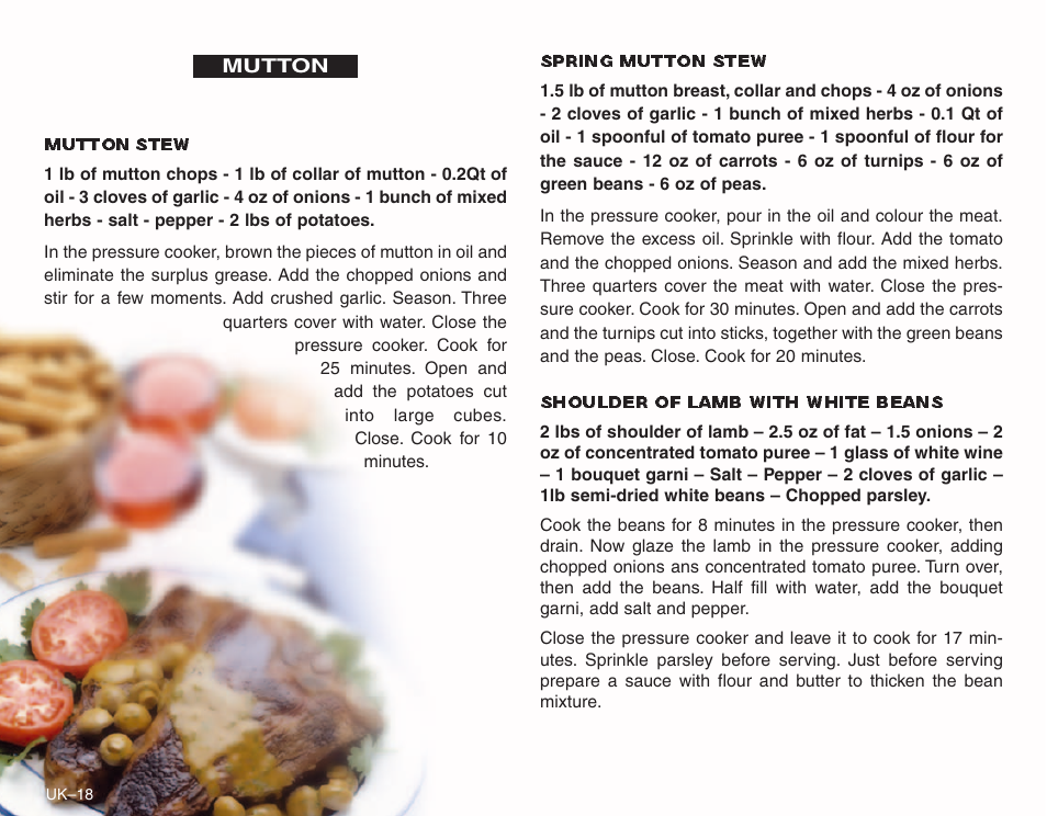 Frieling Sitram: Speedo Pressure Cooker’s User Manual | Page 18 / 24