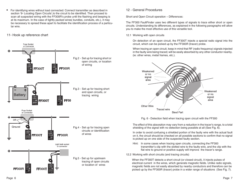 General Technologies FF300 Fault Finder for Electrical Wiring Open / Short Circuit User Manual | Page 5 / 9