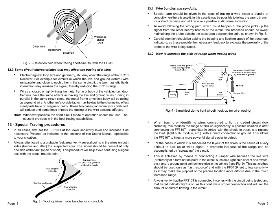 General Technologies FF310 Fault Finder for Electrical Wiring Open / Short Circuit User Manual | Page 6 / 9